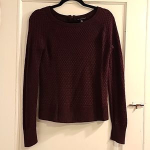American Eagle cranberry sweater